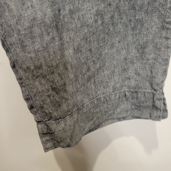 J jill love linen size mp gray linen pull on pants - Picture 2 of 7